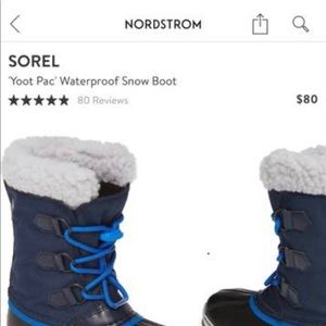 Child size 1 Sorel Winter Boots